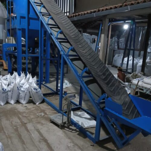 Belt Conveyor Mesin Mixer Pasir